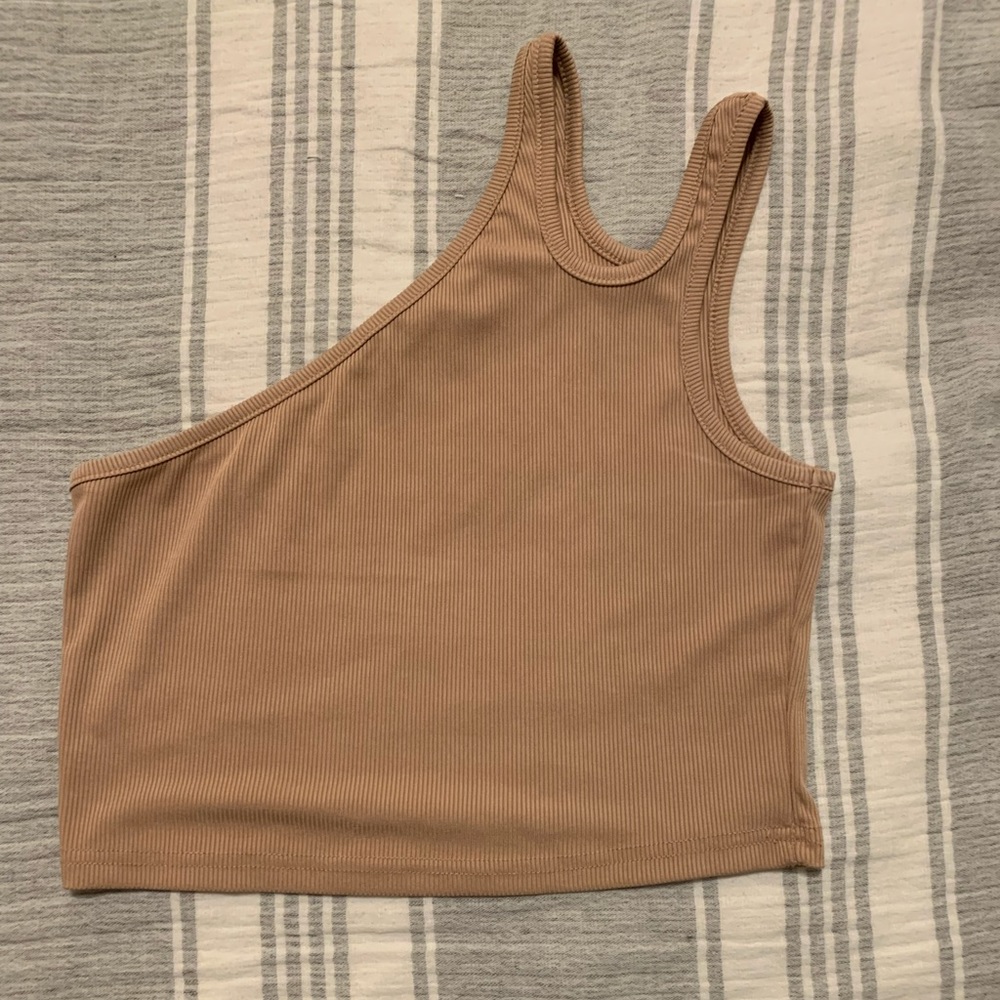 Cute one shoulder crop top